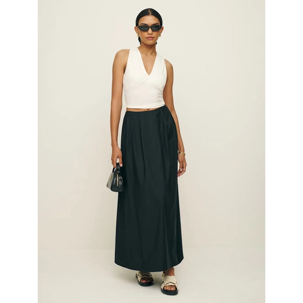Reformation Lucy maxi skirt black